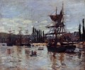 Barcos en Rouen Claude Monet